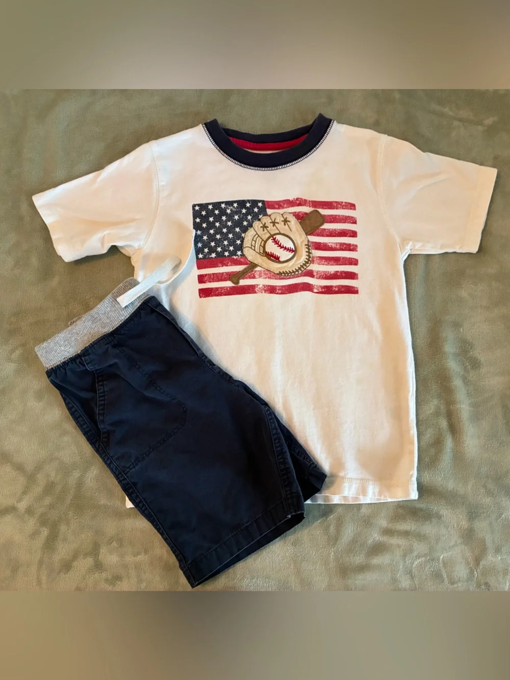 Bundle of 2 Boys Outfits… One Size 5T & One Size 6. Shirts are Gymboree Brand.